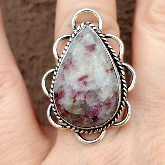 New Pink Tourmaline 925 Silver Ring. - Picture 10 of 15